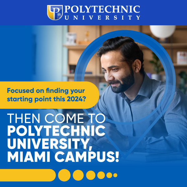 Polytechnic University of Puerto Rico We offer 100% online professional academic programs