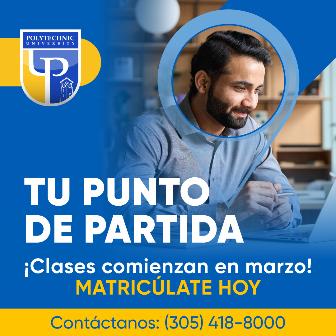 Polytechnic University of Puerto Rico We offer 100% online professional academic programs