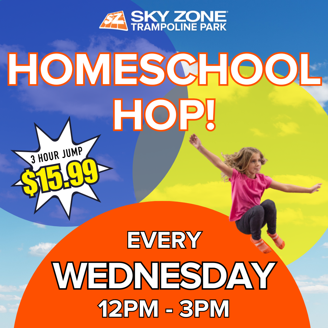 Sky Zone Homeschool kids of all ages can jump all 3 hours for just $15.99!