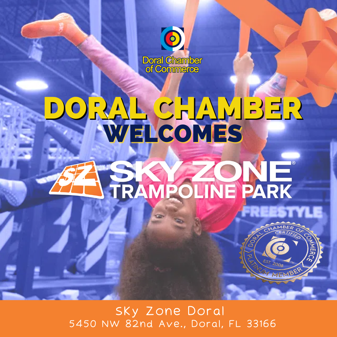 Doral Chamber of Commerce Welcomes Sky Zone Trampoline Park Doral as a Platinum Member