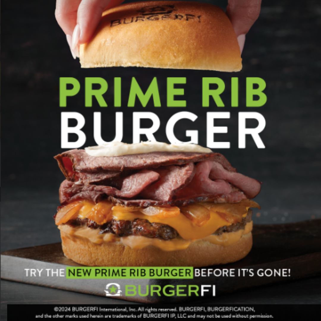BURERFI Try our NEW, premium burger - the Prime Rib Burger!
