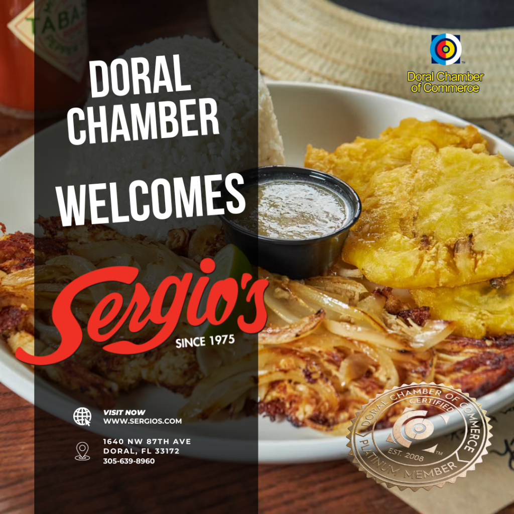 Doral Chamber Wwlcomes Sergios Restaurant