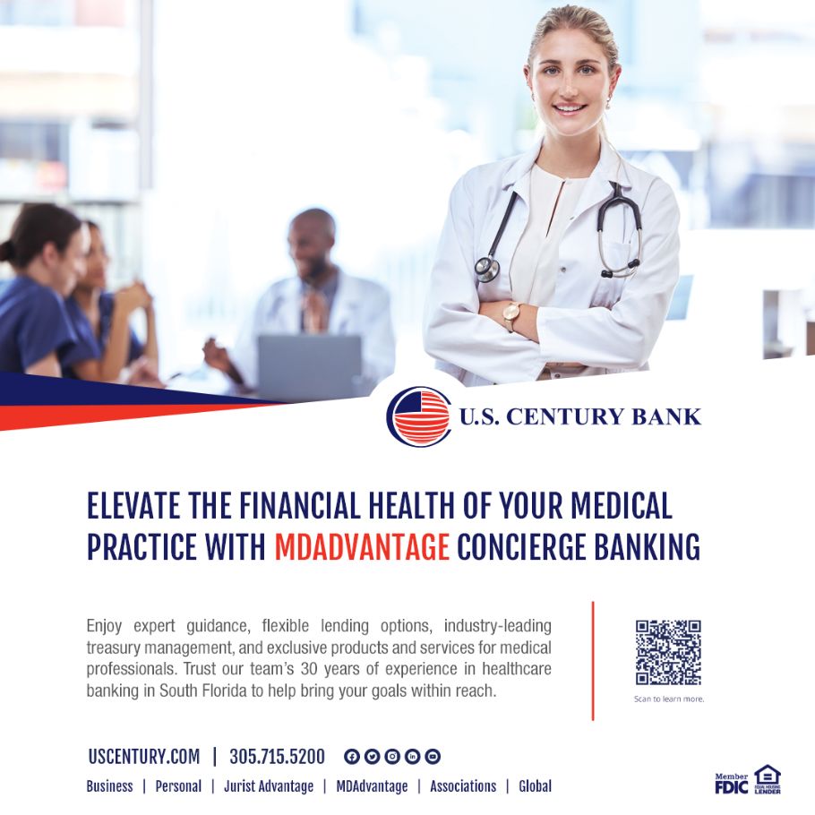 U.S. Century Bank, where your financial success as a medical professional is our top priority.