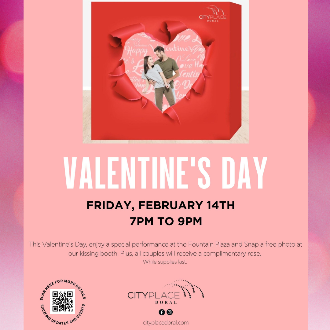 CityPlace – Live music, photos and roses this Valentine’s Day at CityPlace