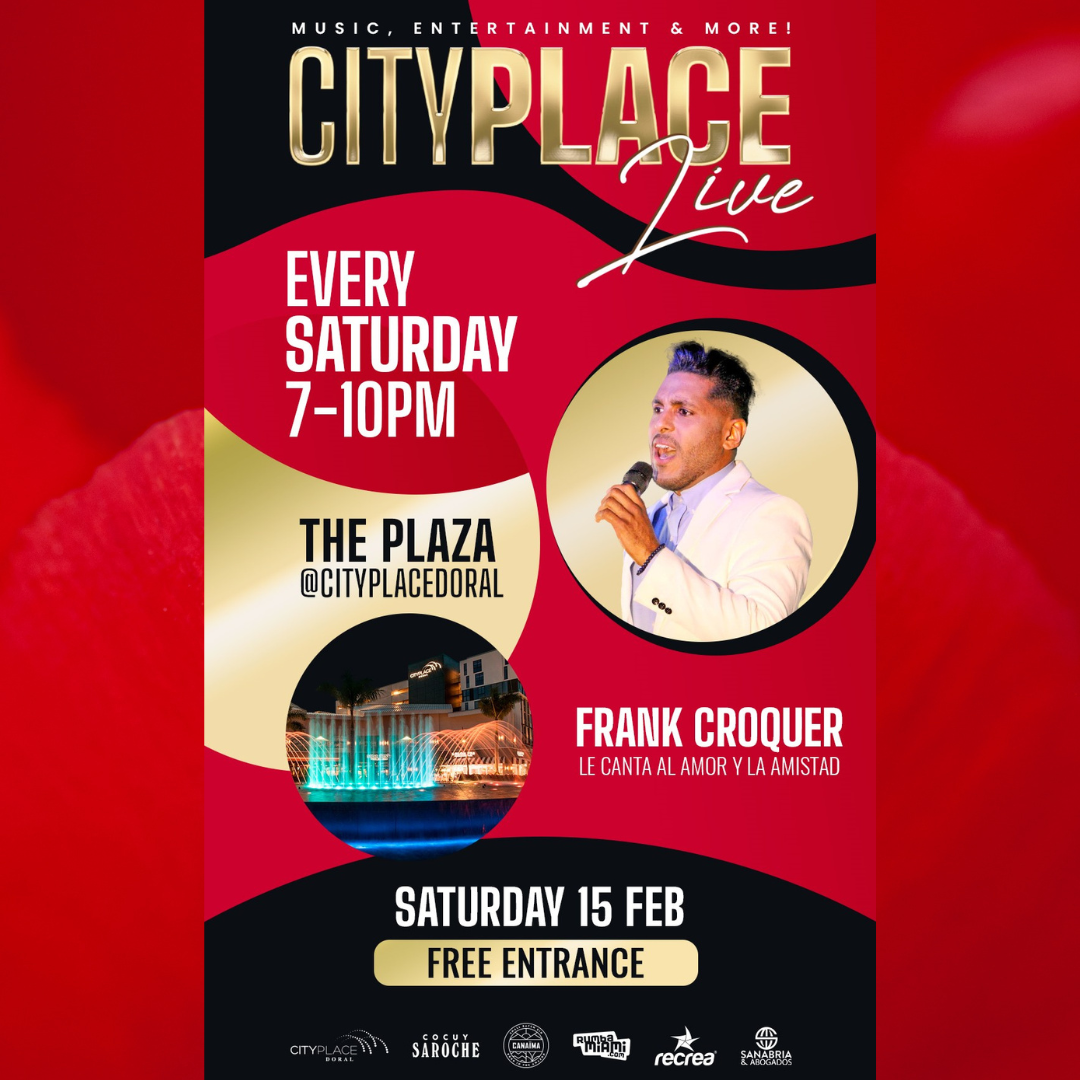 CityPlace Live!     This Saturday, February 15th from 7-10pm