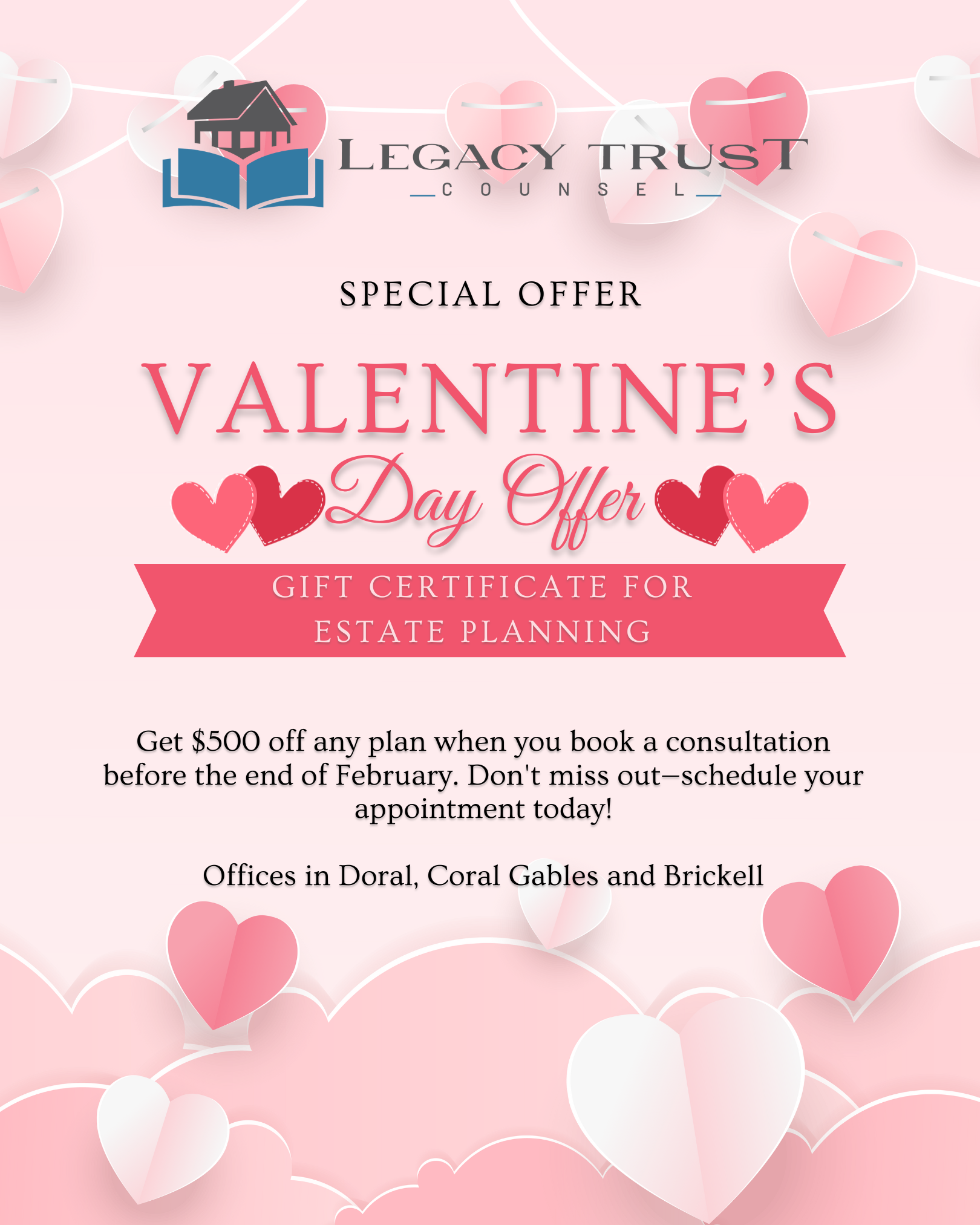 Legacy Trust Counsel Law Firm My Valentine’s Day Gift to You and Your Family