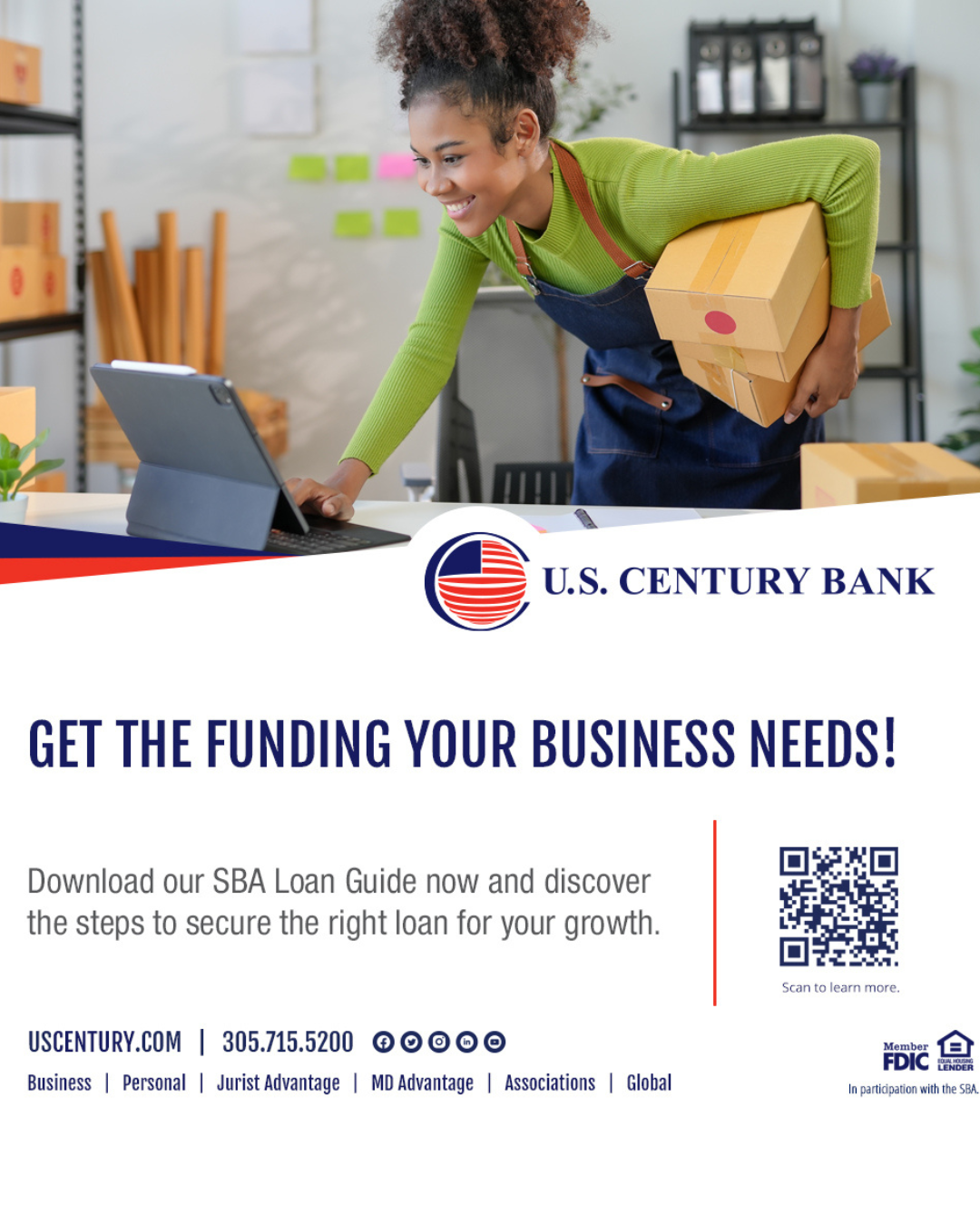 U.S. Century Bank Get the Funding Your Business Needs!