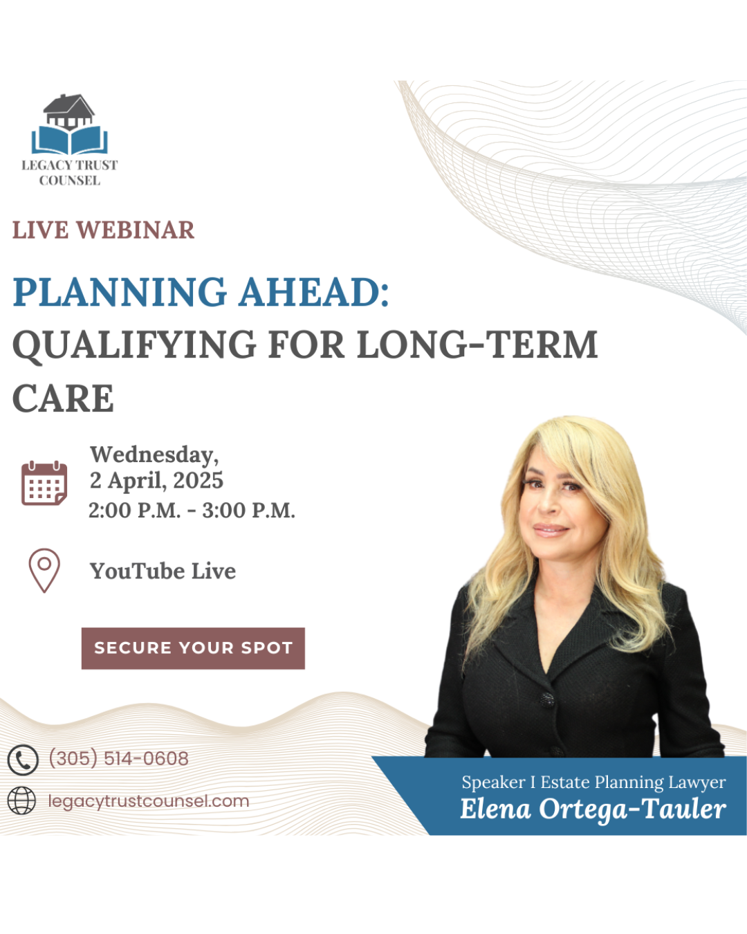 Legacy Trust Counsel Law Firm Planning Ahead: Qualify For Long Term Care