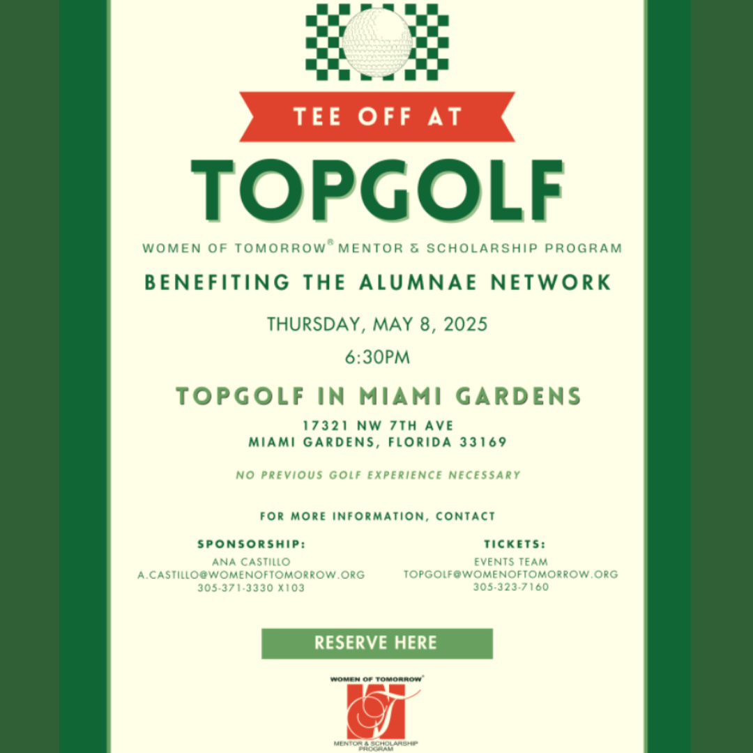 Women of Tomorrow Join Us for the Women of Tomorrow® ﻿Tee-Off at Topgolf Fundraiser!