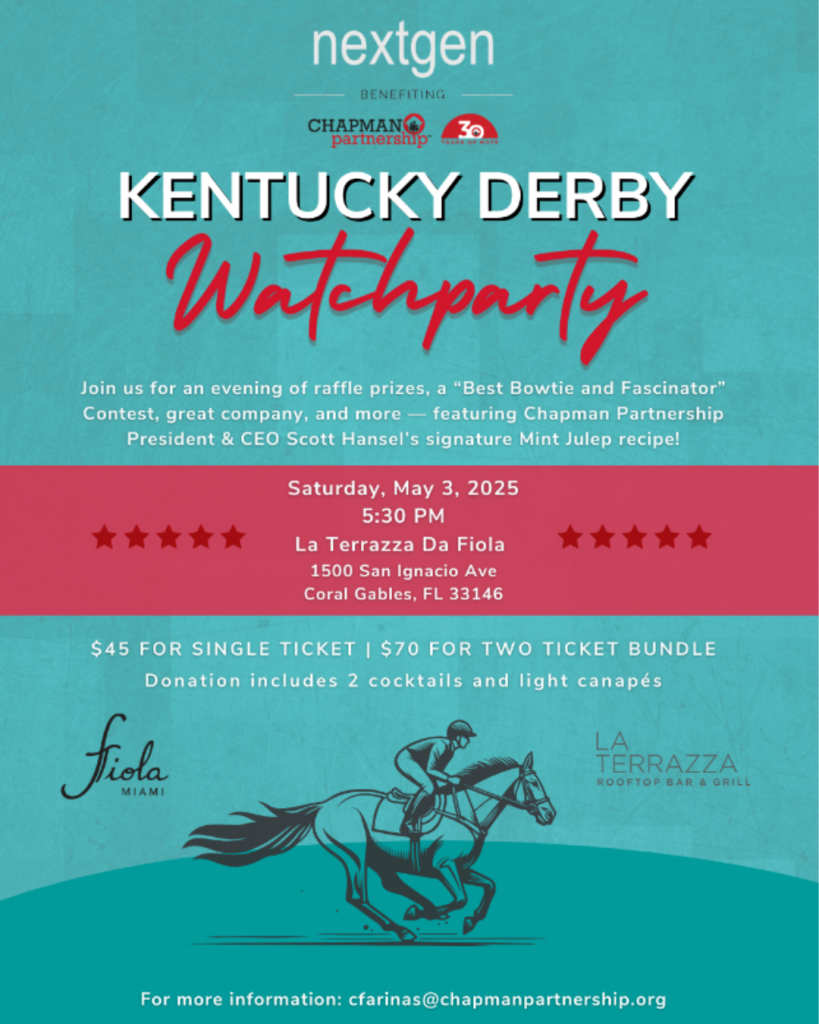 Chapman Partnership Kentucky Derby Viewing Party!