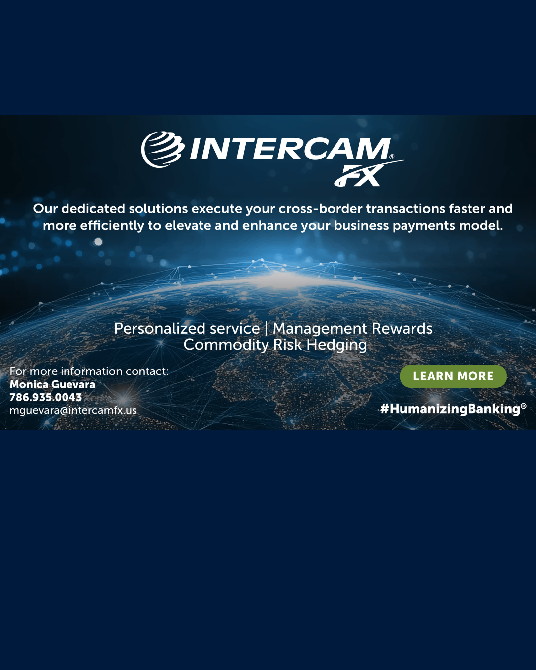 Intercam Fx FX Solutions and Digital Self-Service Platform.