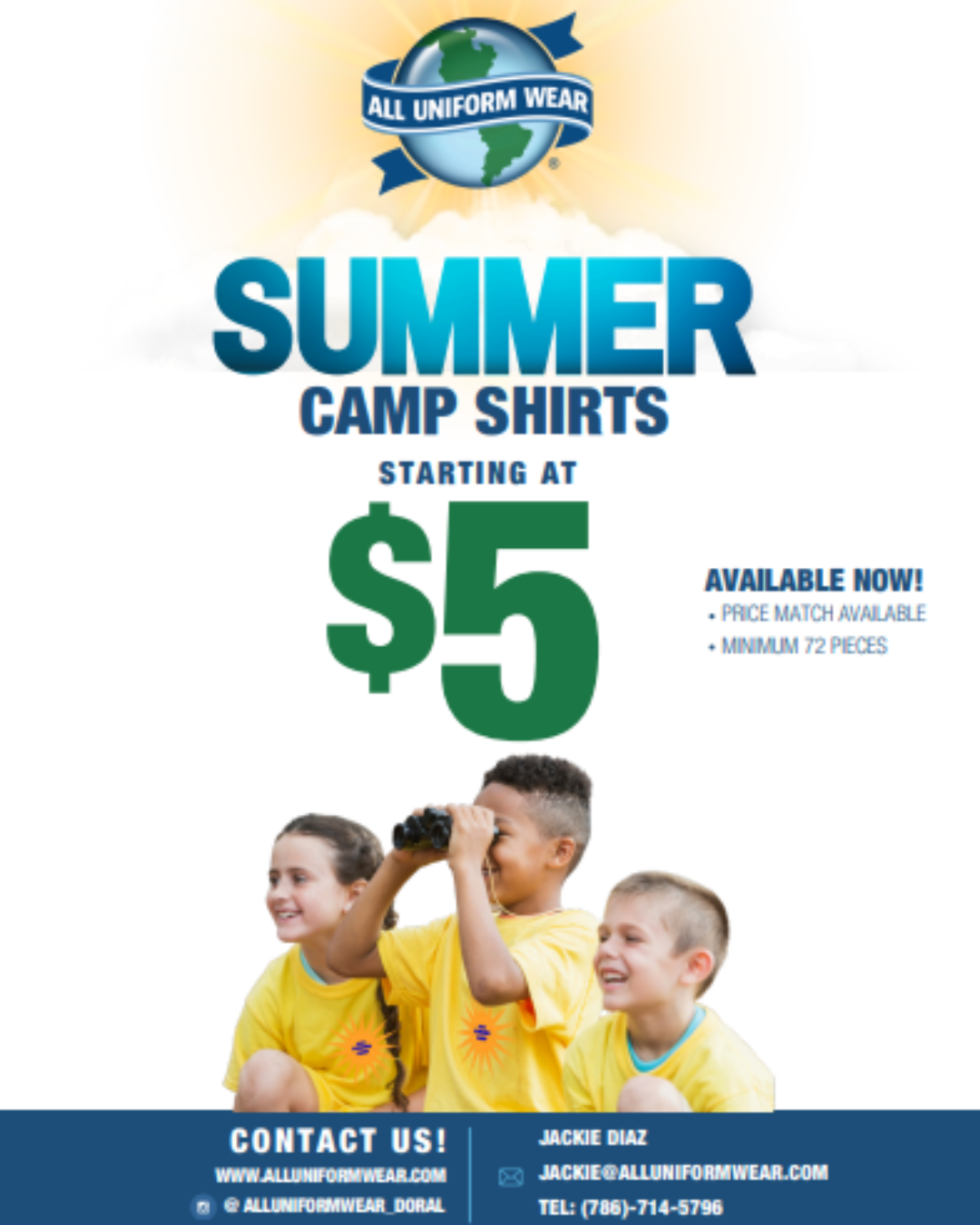 All Uniform Wear Summer Camp Shirts