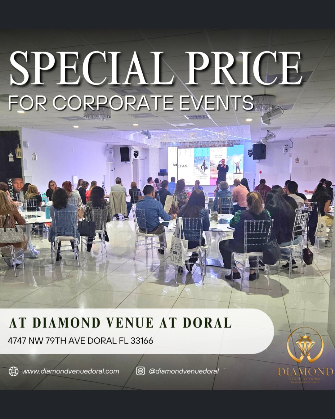 Diamond Venue at Doral Special Offer for Corporate Events 2025