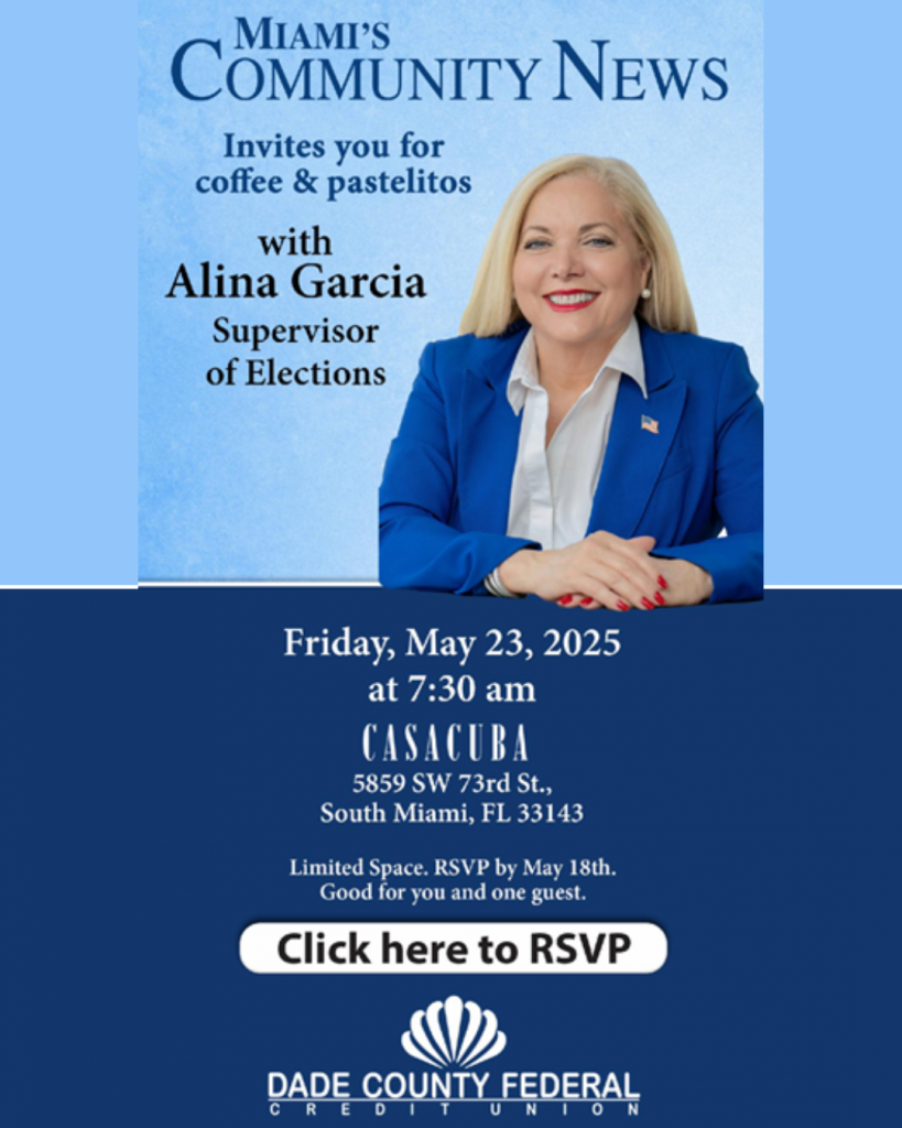 You're Invited to Community Newspapers' ﻿Networking Breakfast with Alina Garcia, Supervisor of Elections