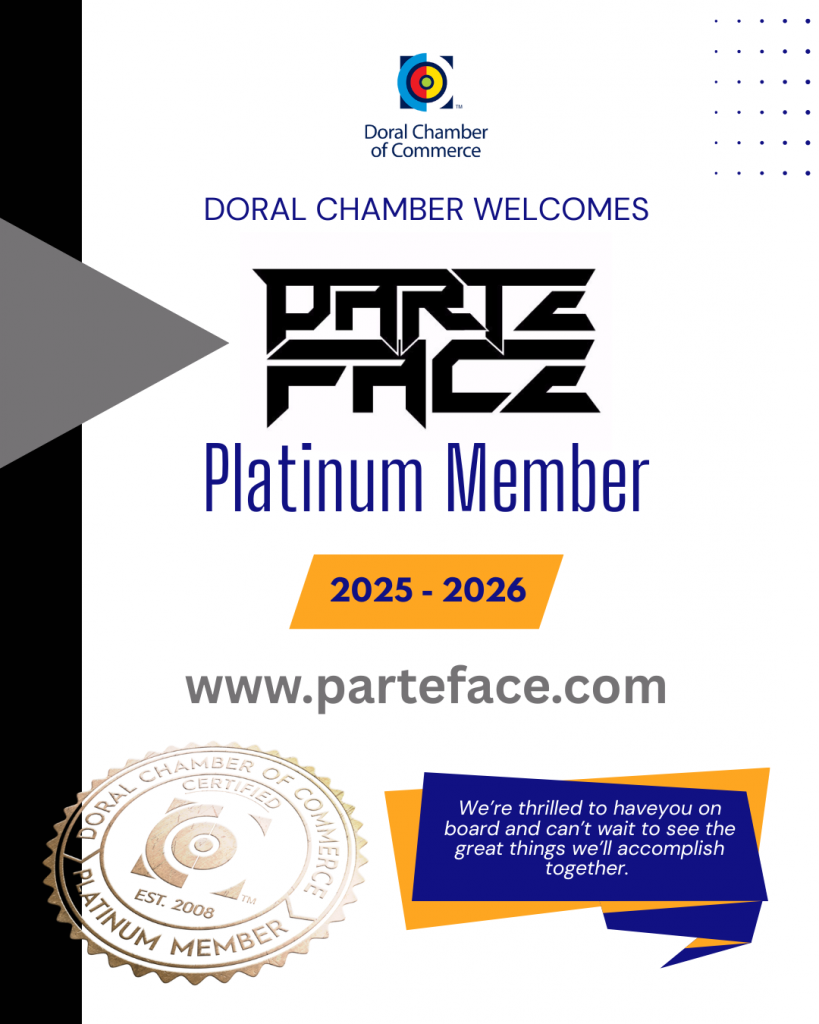 Welcome Parteface Corp – New Platinum Member of the Doral Chamber!