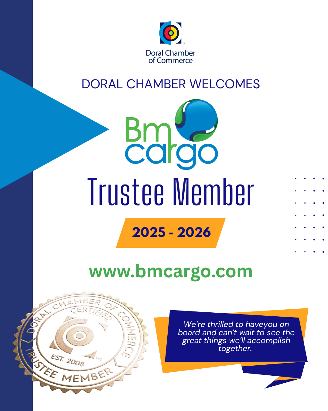 Welcome Back BM Cargo – Renewed Trustee Member!