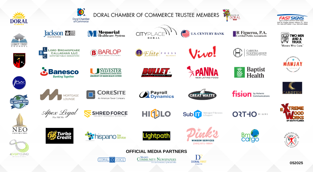 Doral Chamber of Commerce Trustee Members Banner 052025.
