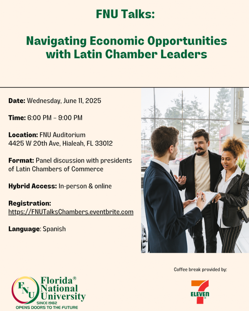 Florida National University Join Florida National University for an Exclusive ﻿FNU Talks Event: June 11