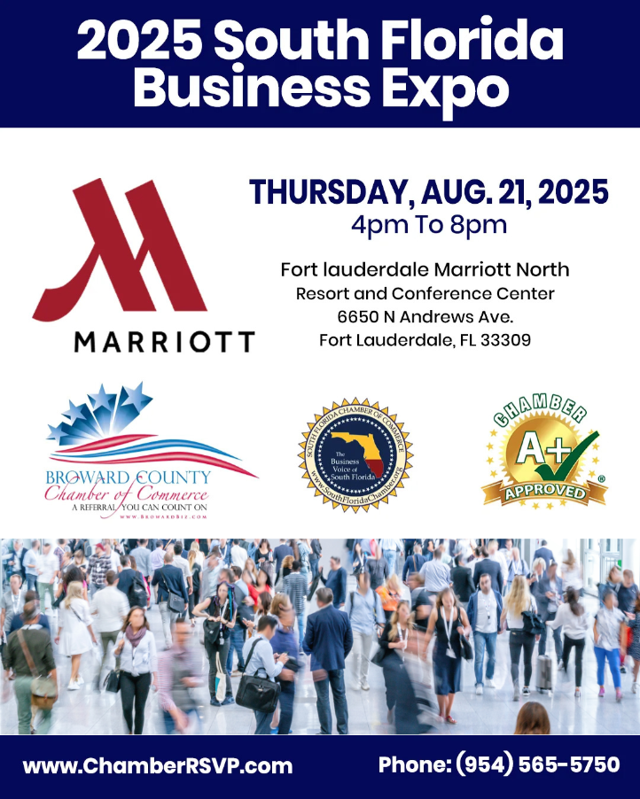 Broward County Chamber of Commerce South Florida's Largest Business Conference & Expo, Thursday, August 21st