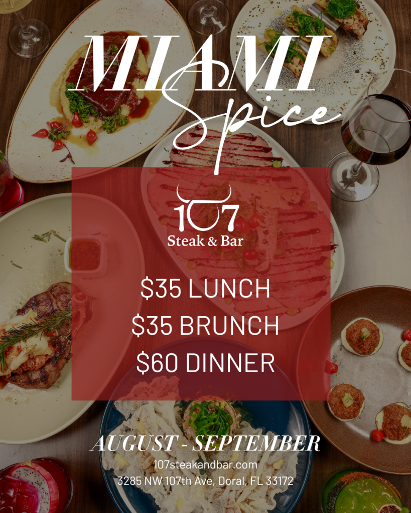 Miami Spice at 107 Steak & Bar