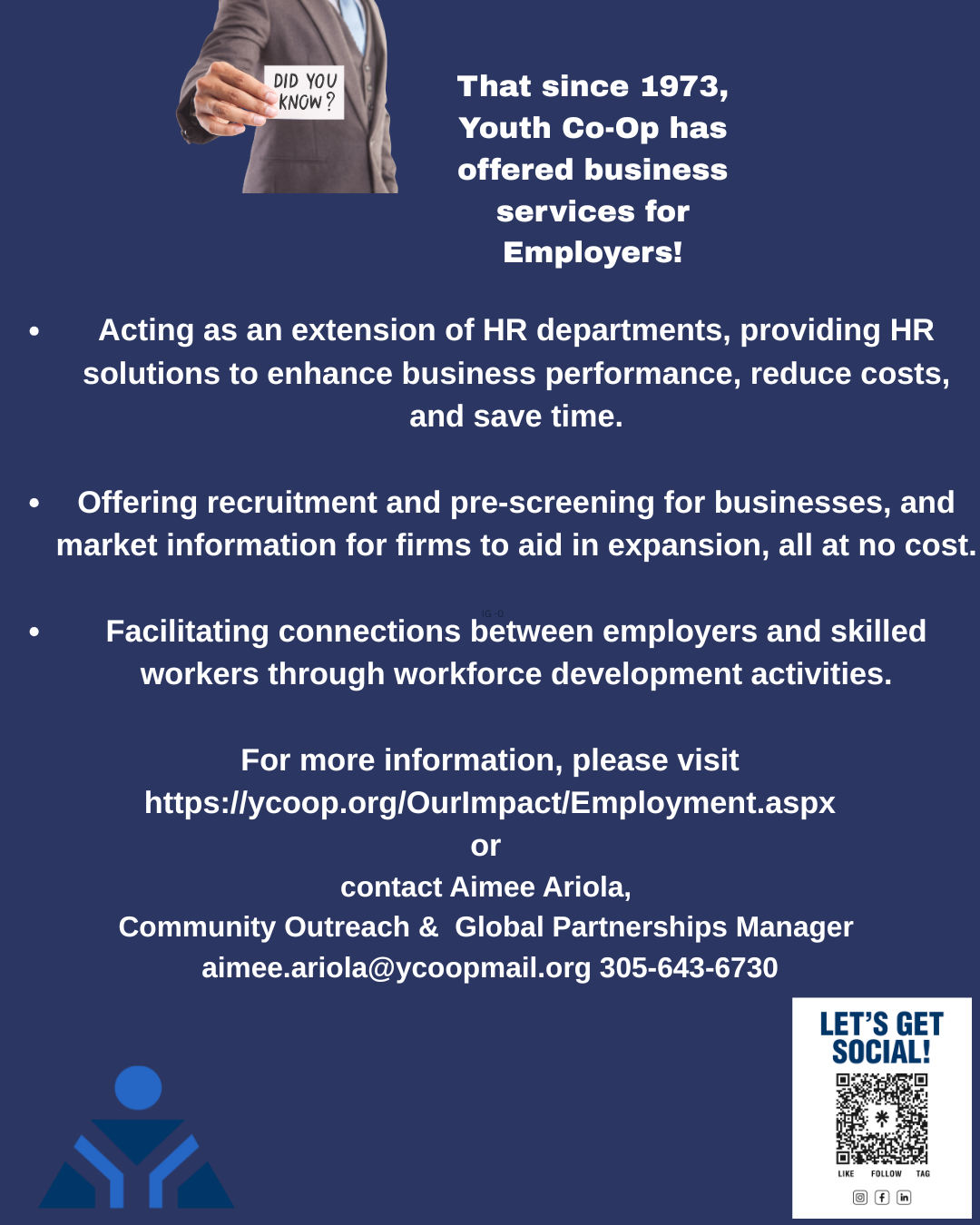 Youth Co-op Grow Your Business with Youth Co-Op's ﻿Customized Workforce Solutions
