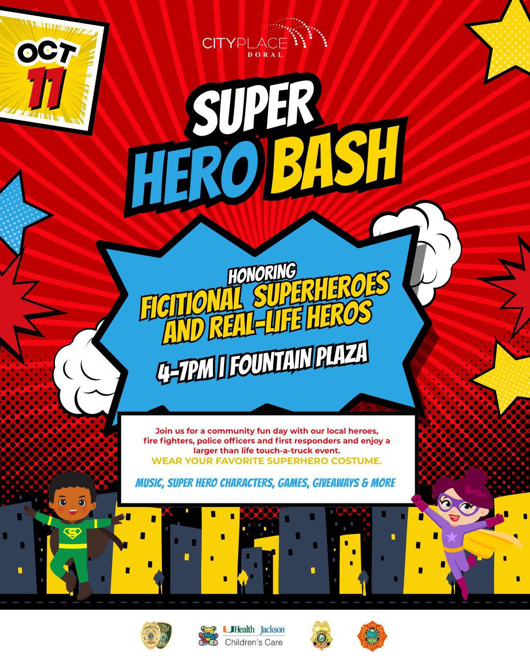 CityPlace Doral Super Hero Bash at CityPlace Doral