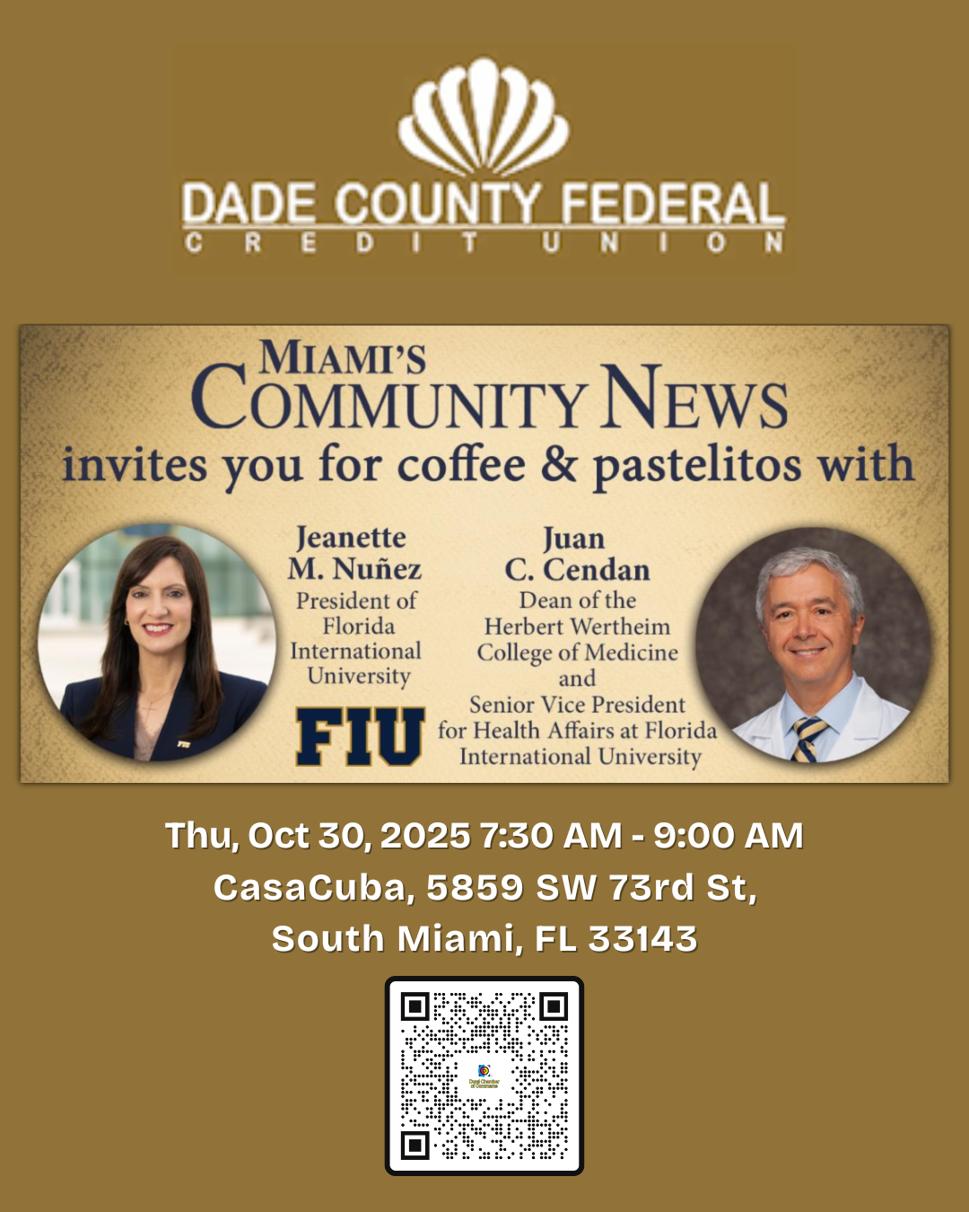 Networking Breakfast at CasaCuba with FIU Leaders 