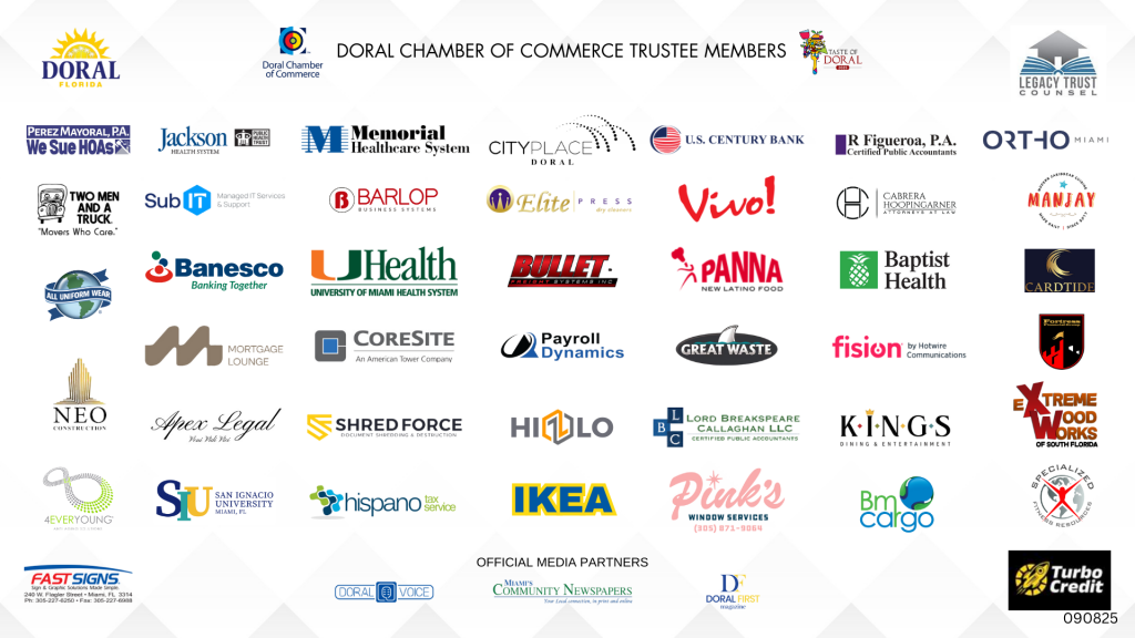 Doral Chamber of Commerce Trustee Members 090825