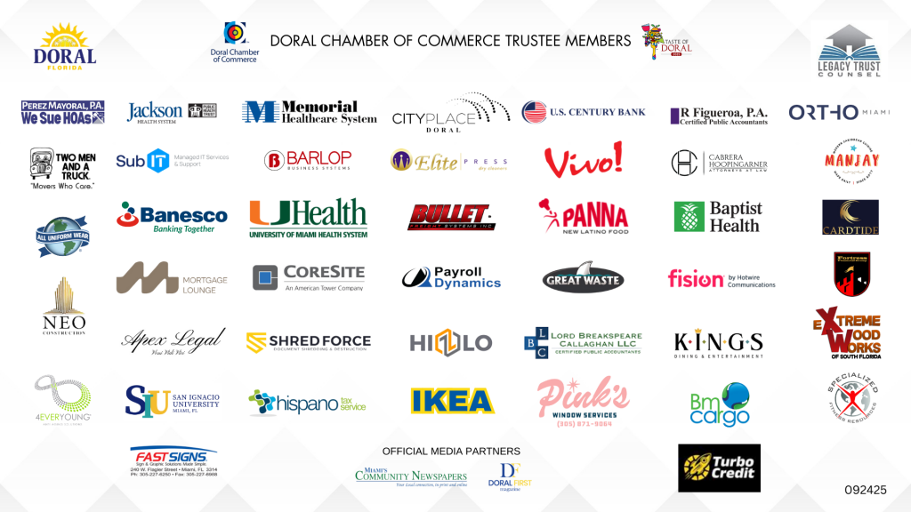 Doral Chamber of Commerce Trustee Members 092425