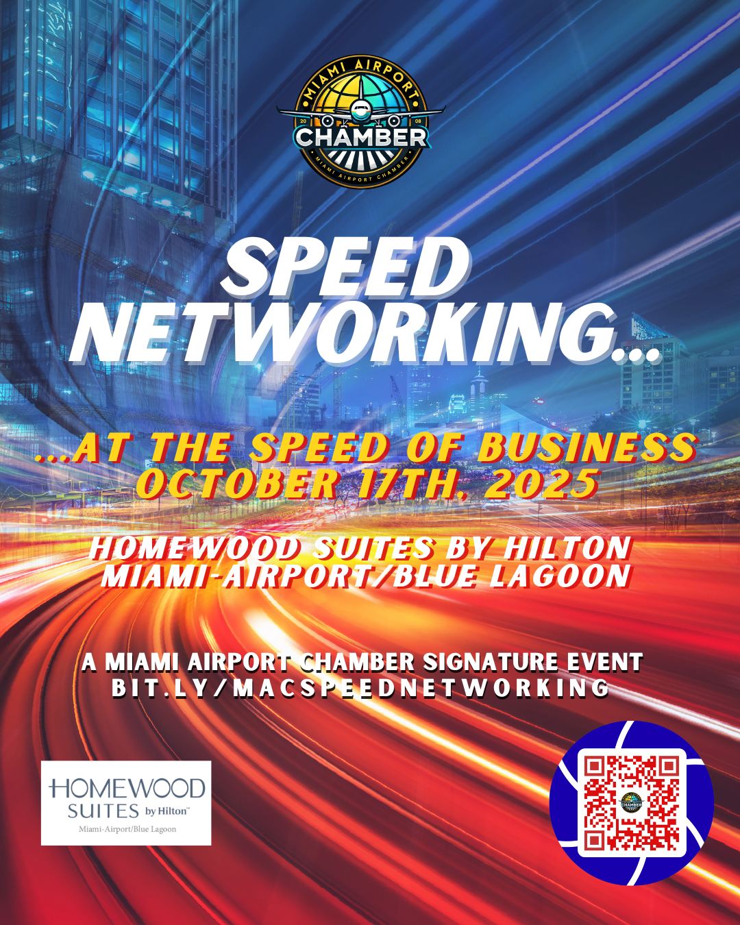 Miami Airport Chamber Speed Networking Event October 17th.