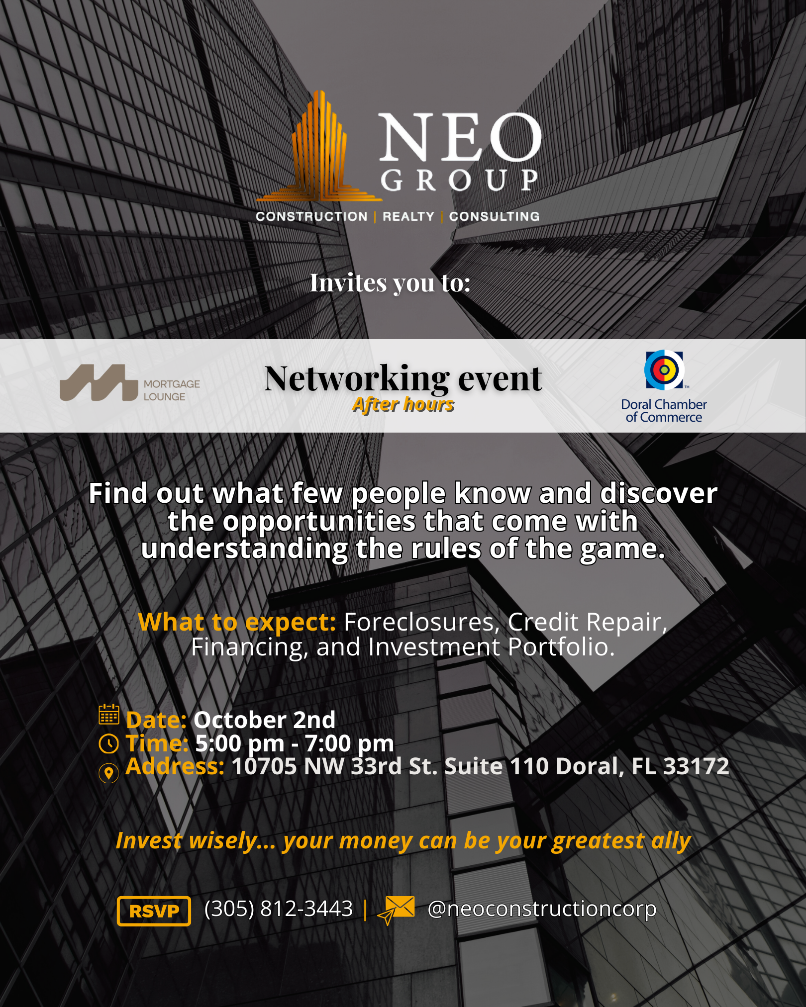 Neo Construction Group Executive Networking Event!