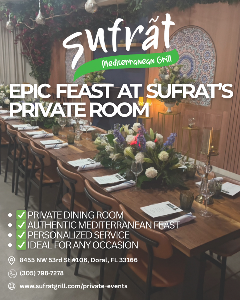 Sufrat Grill Epic Feast at Sufrat’s Private Room