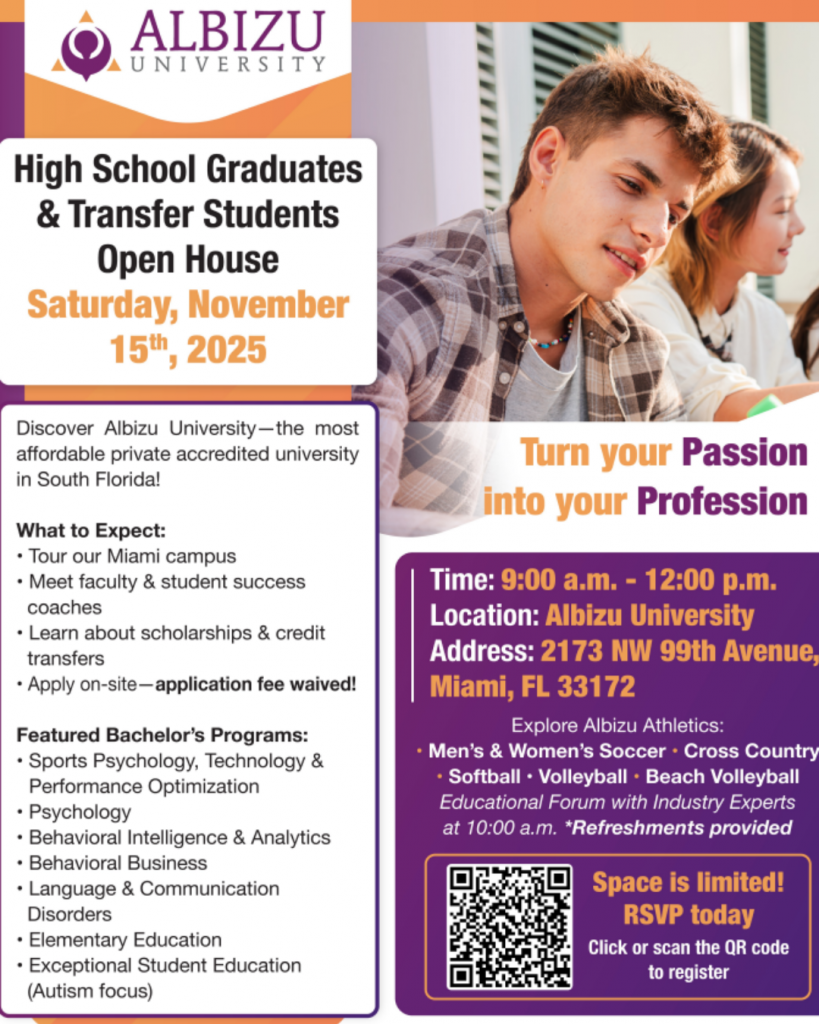 Albizu University Invites You to a New Student Open House