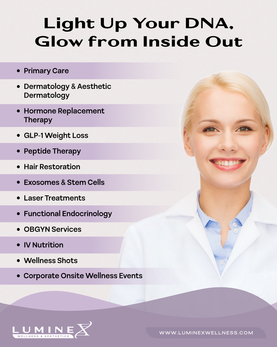 Luminex Wellness & Aesthetics Transform Your Health from the Inside Out