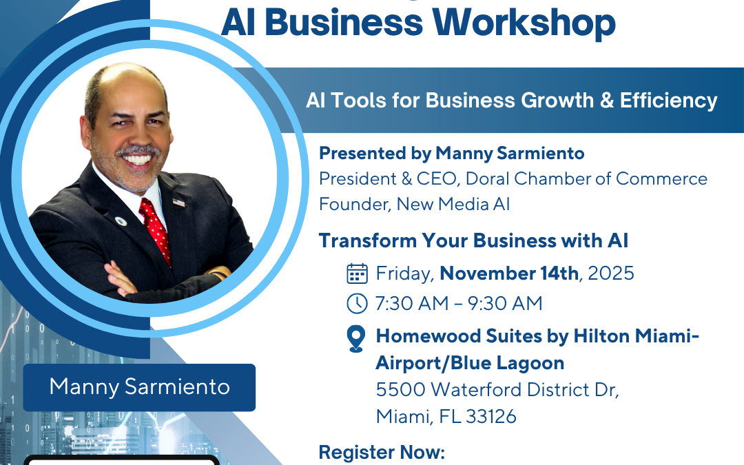 Miami Airport Chamber Power Networking Breakfast. AI Tools for Business Growth & Efficiency 
