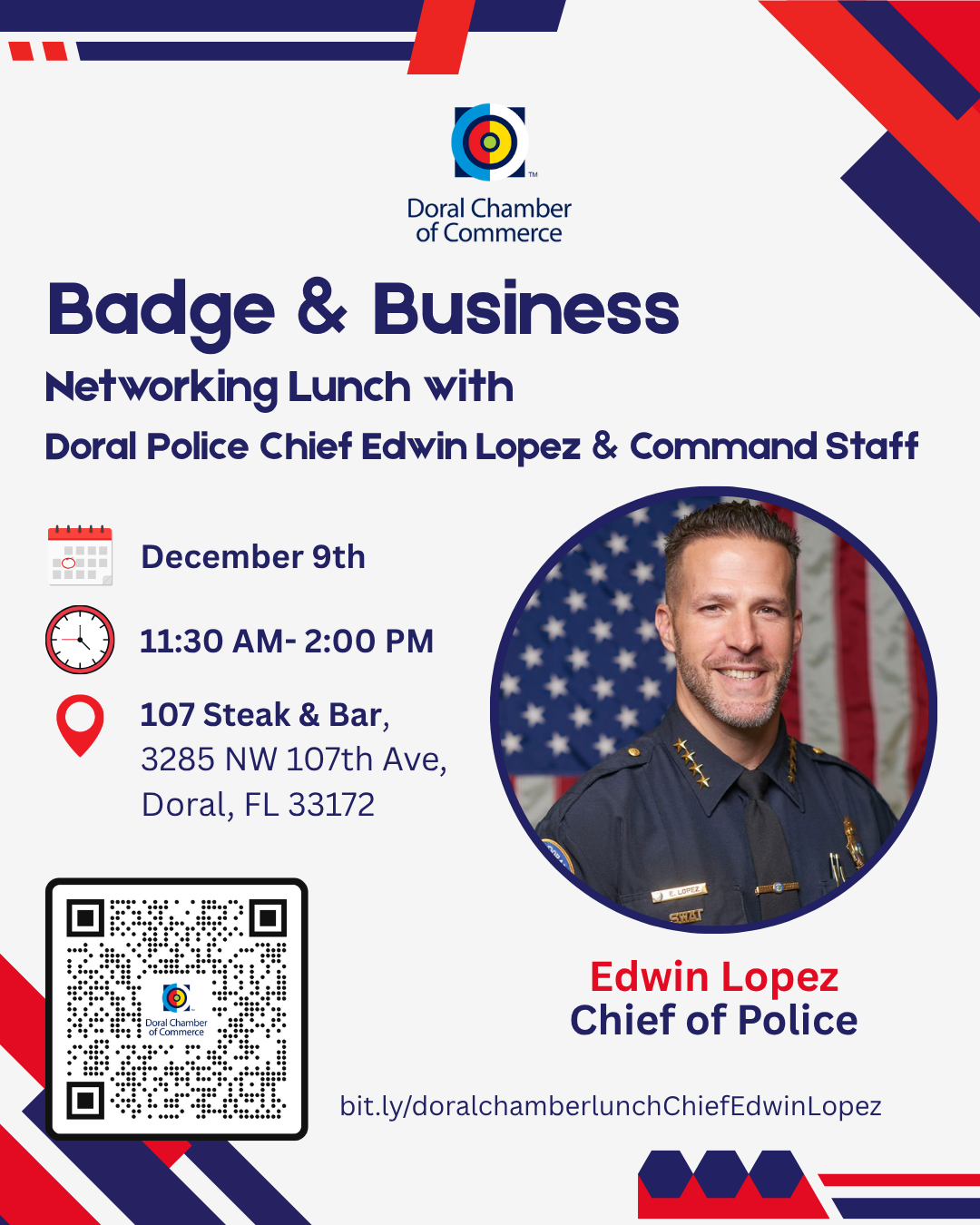 Badge & Business: Networking Lunch with Doral Police