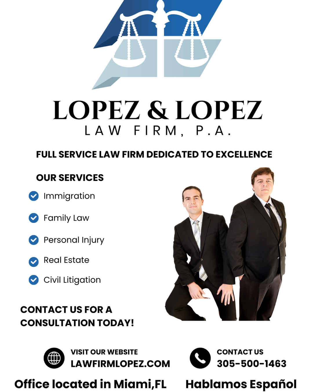 Lopez & Lopez Law Firm, P.A. Legal Trouble? Call Lopez & Lopez Law Firm
