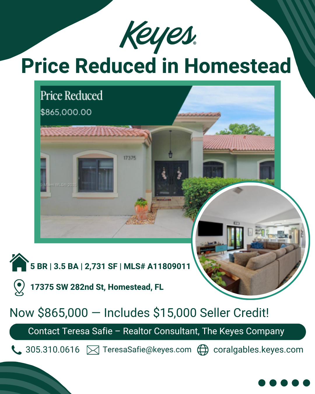 Price Reduced — Move-In Ready Dream Home in Homestead!