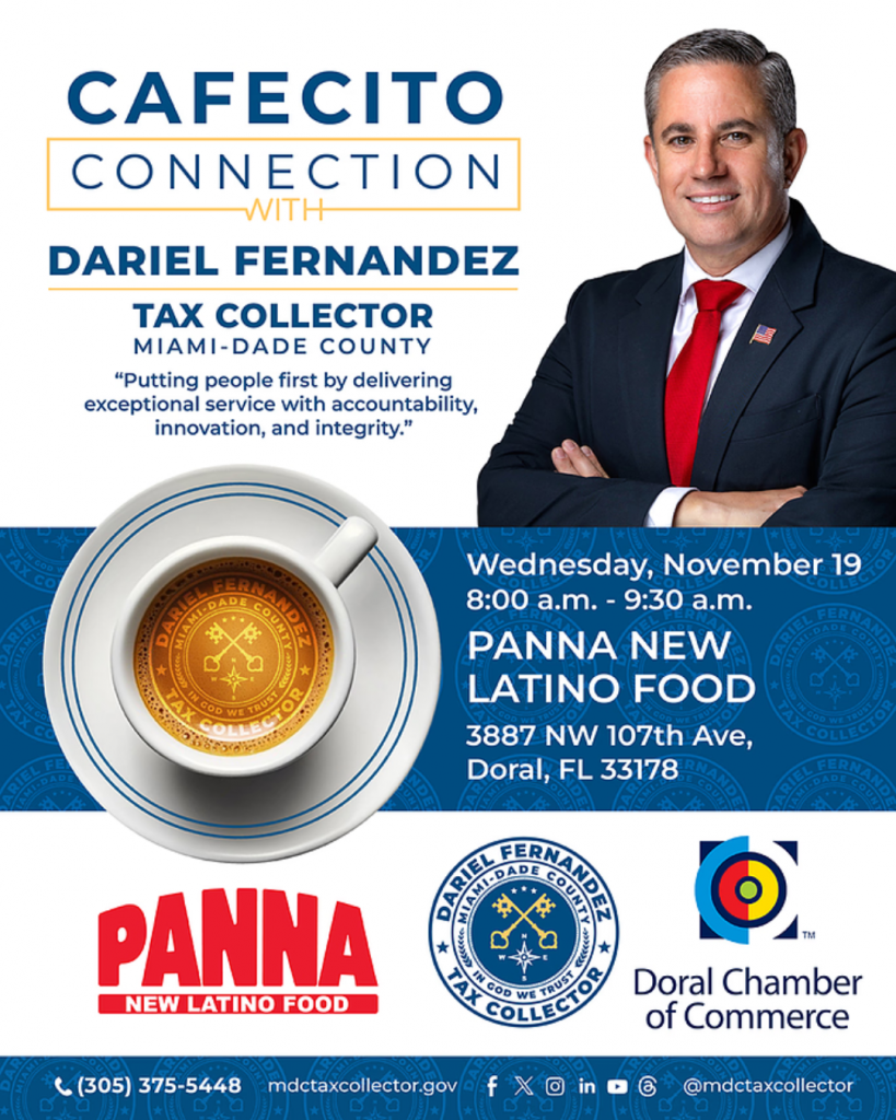 Cafecito Connection with Dariel Fernandez – This Wednesday!