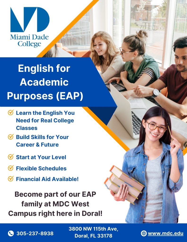 Miami Dade College English for Academic Purposes @ Miami Dade College
