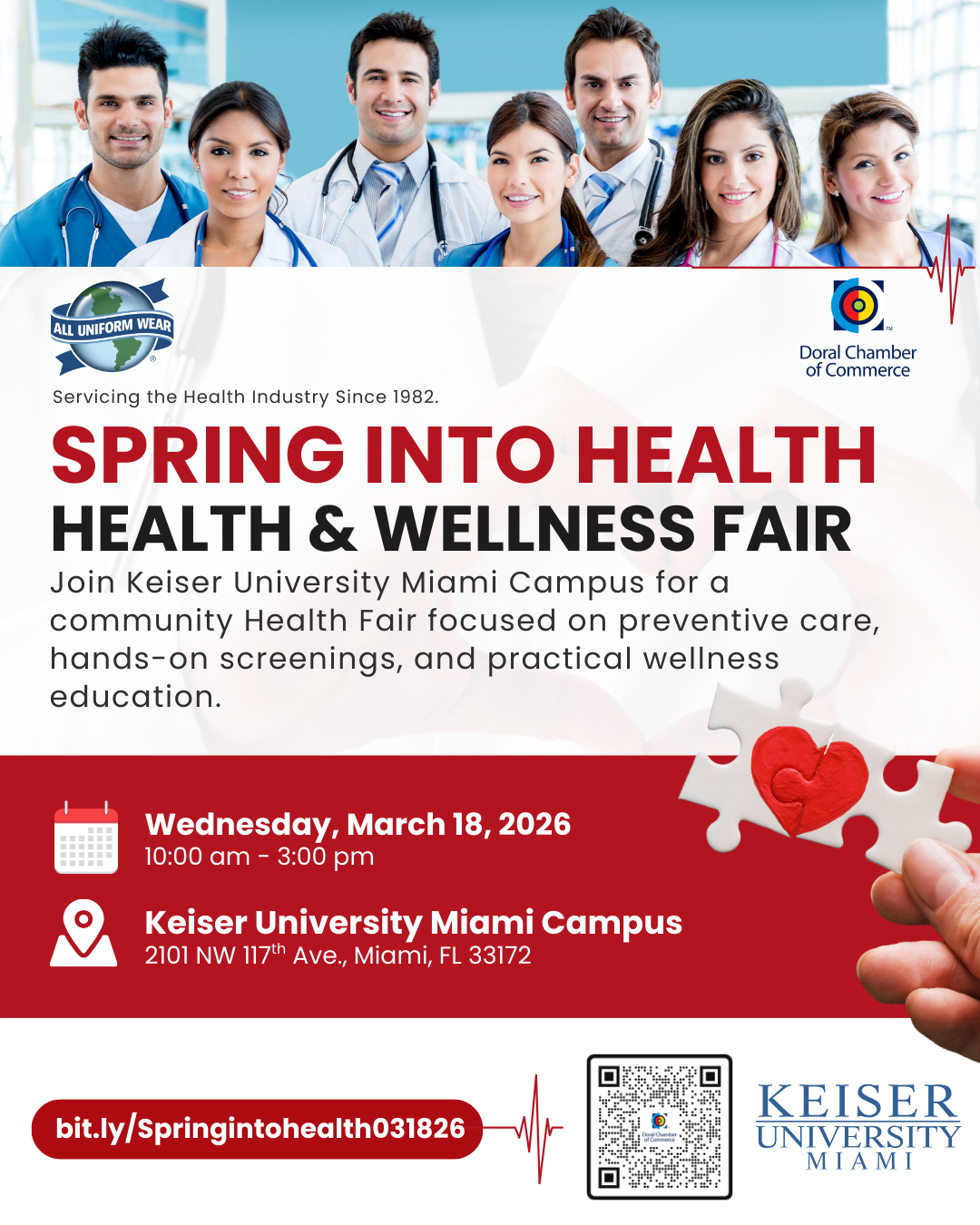 Health & Wellness Fair: Spring Into Health – Free Community Event at Keiser University