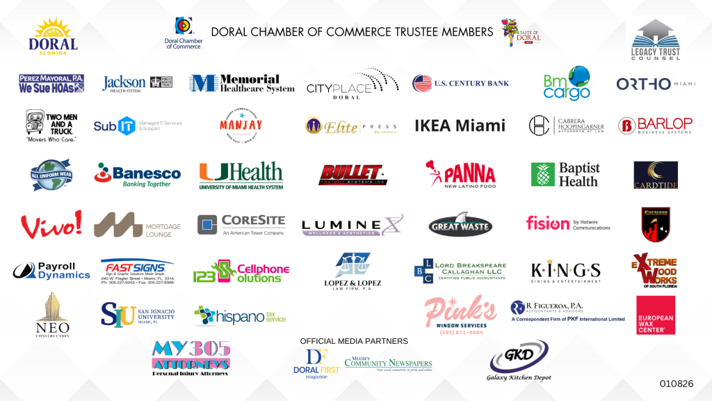 Doral Chamber Trustee Banner 010826