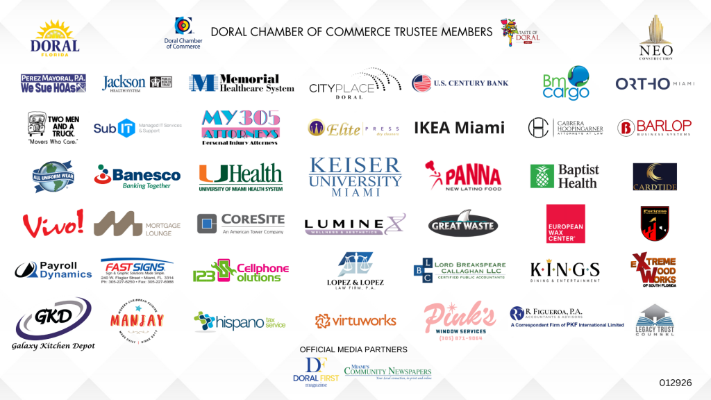 Doral Chamber Trustee Banner 012926