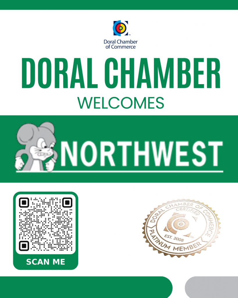 Doral Chamber of Commerce Proudly Welcomes Northwest Exterminating as a Platinum Member.