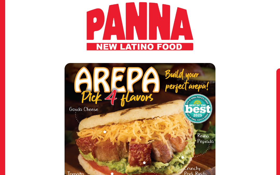 Doral Chamber of Commerce Proudly Welcomes Back PANNA NEW LATINO FOOD as a Trustee Member.