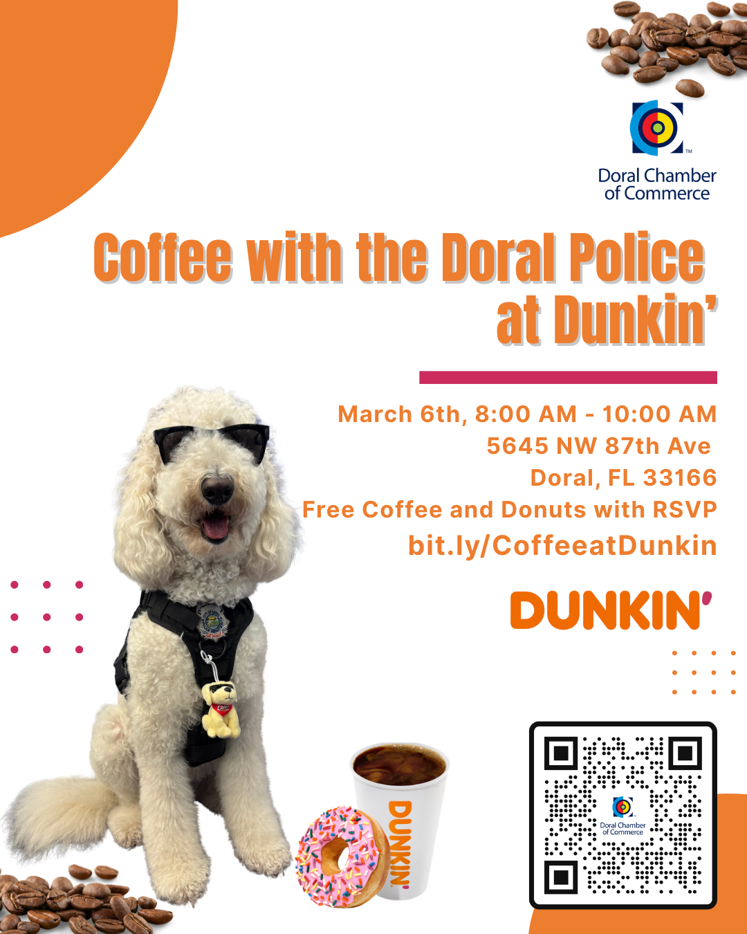 Coffee with the Doral Police at Dunkin’