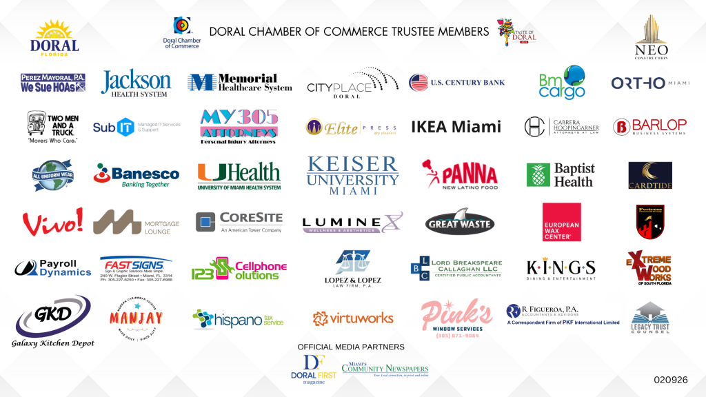 Doral Chamber Trustee Banner 020926