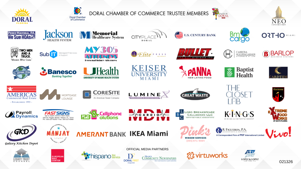 Doral Chamber Trustee Banner 021326