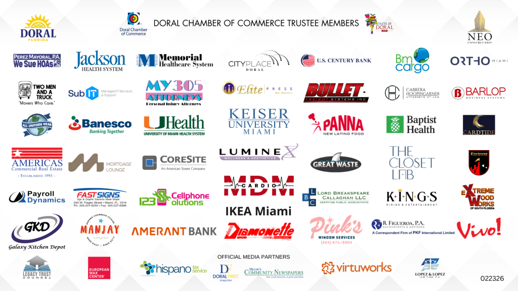 Doral Chamber Trustee Banner 022326
