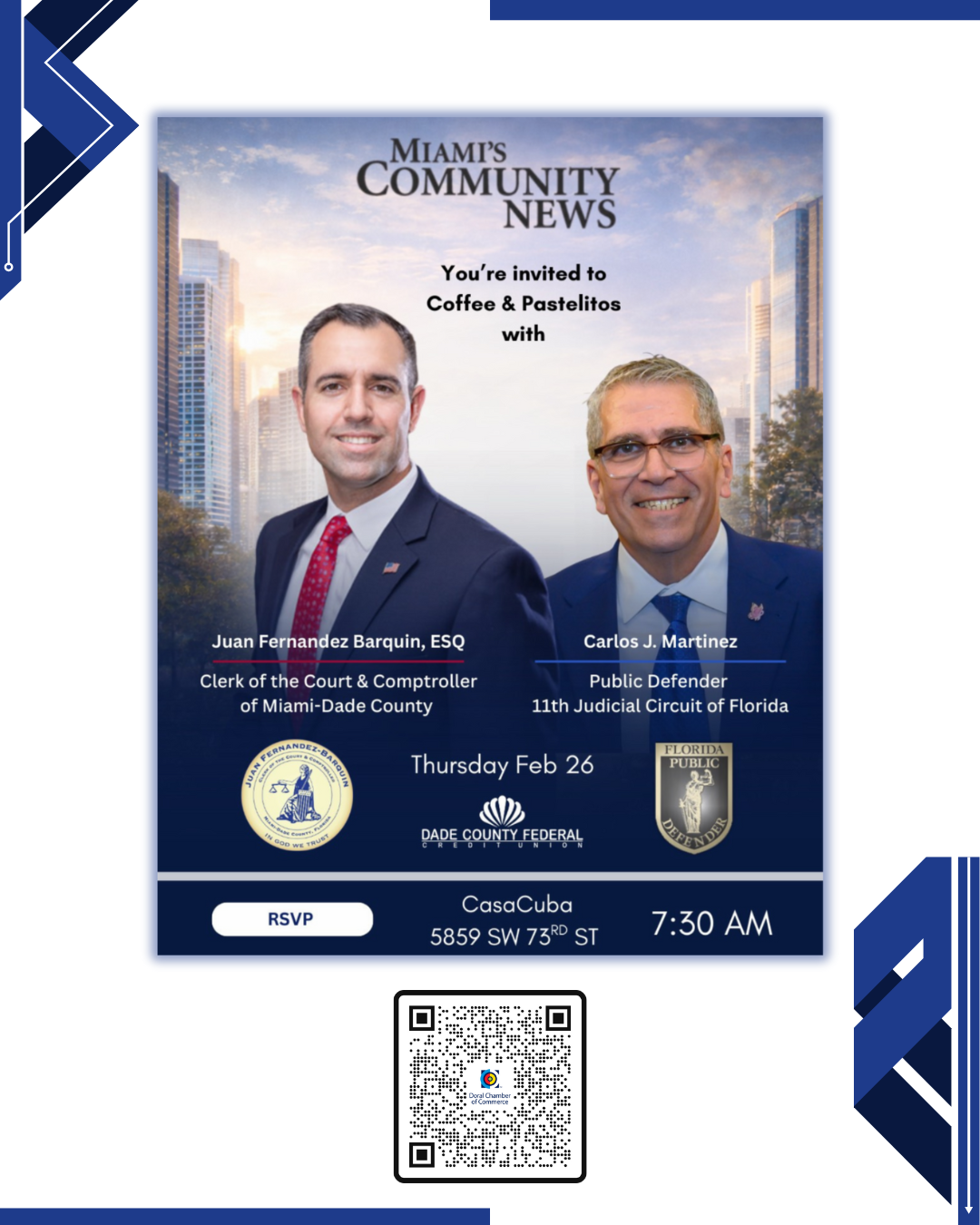 Networking Breakfast at CasaCuba – Special Guest Speakers